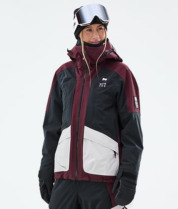 Montec Morpheus W Kurtka Snowboardowa Kobiety Burgundy/Black/Light Grey