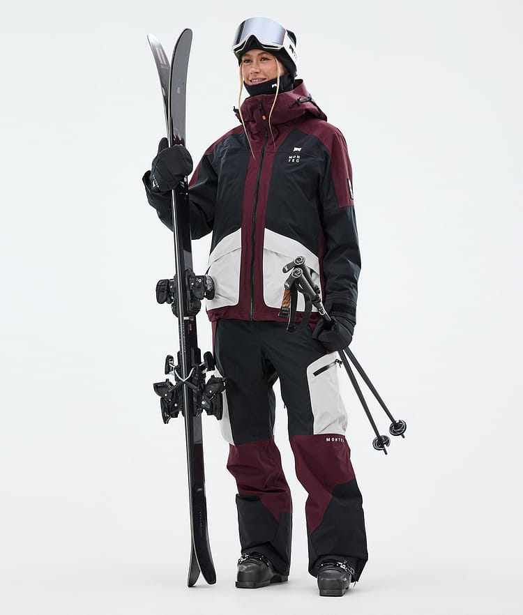 Montec Morpheus W Ski Jacket Women Burgundy/Black/Light Grey, Image 3 of 10