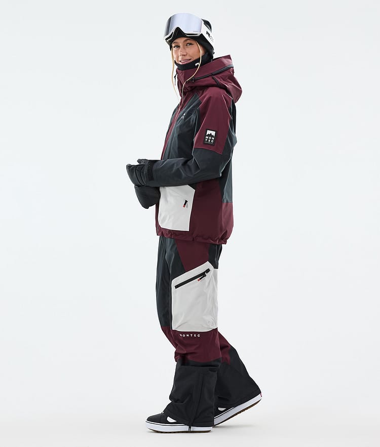 Montec Morpheus W Snowboard Jacket Women Burgundy/Black/Light Grey, Image 4 of 10