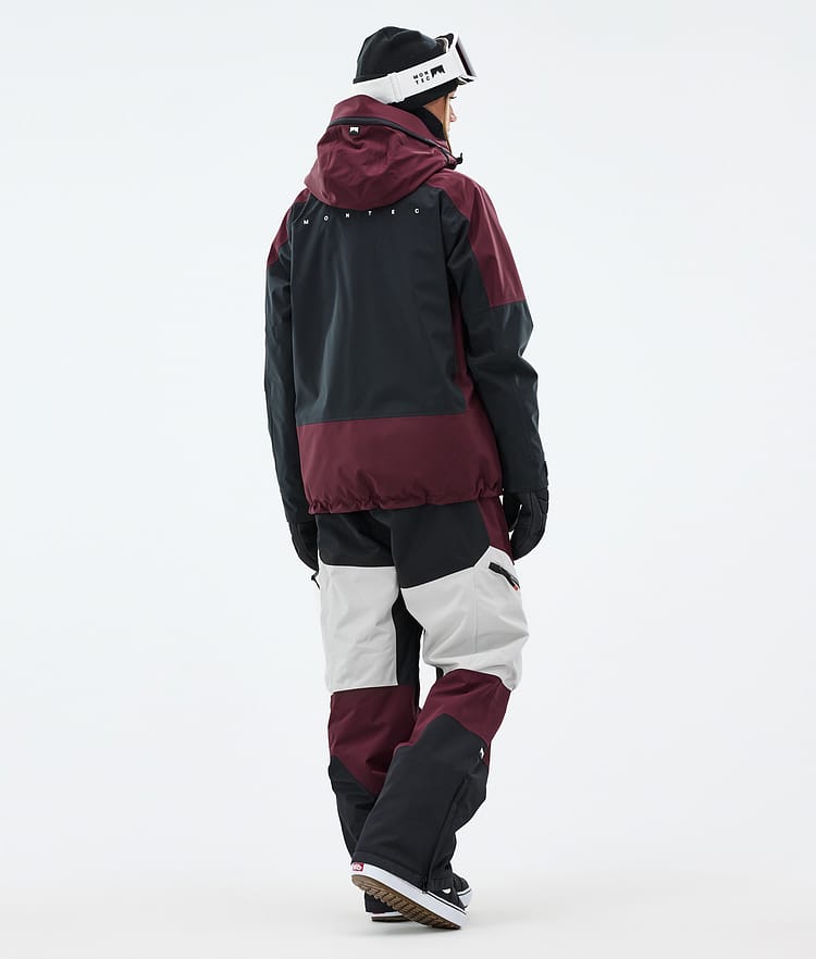 Montec Morpheus W Snowboard Jacket Women Burgundy/Black/Light Grey, Image 5 of 10
