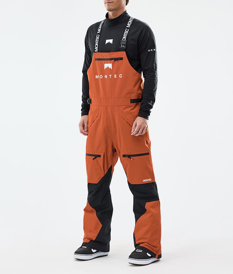 Montec Arch Snowboard Pants Men Burned Orange/Black, Image 1 of 6