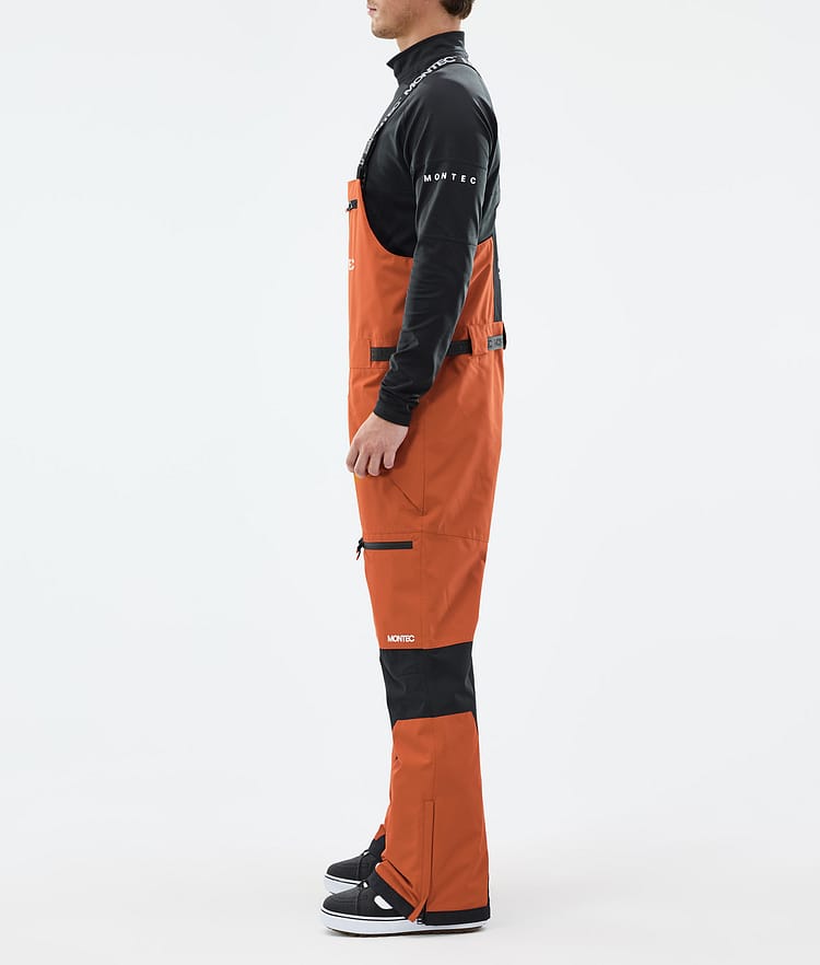 Montec Arch Snowboard Pants Men Burned Orange/Black, Image 2 of 6
