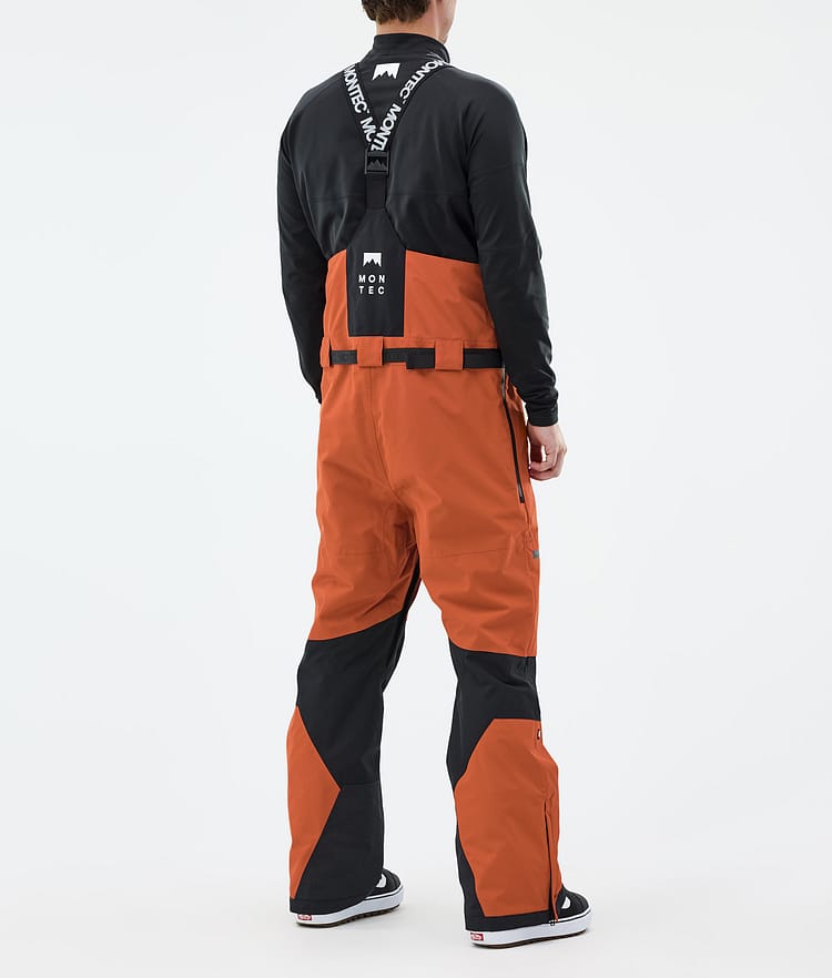 Montec Arch Snowboard Pants Men Burned Orange/Black, Image 3 of 6