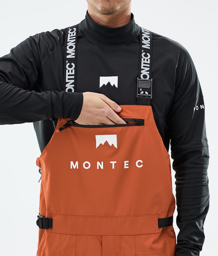 Montec Arch Snowboard Pants Men Burned Orange/Black, Image 5 of 6