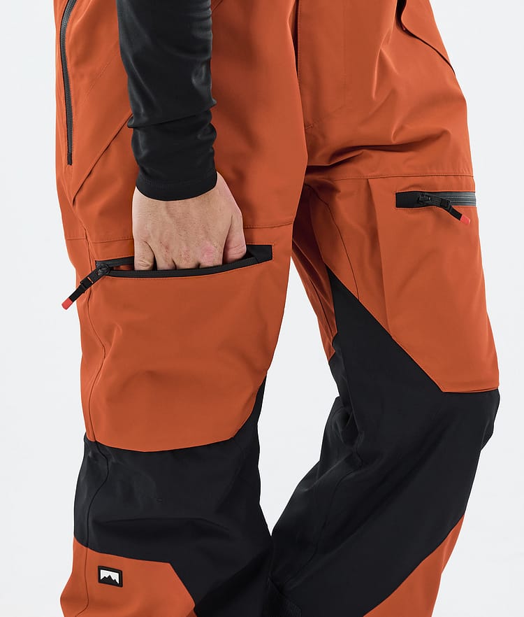 Montec Arch Ski Pants Men Burned Orange/Black, Image 6 of 6