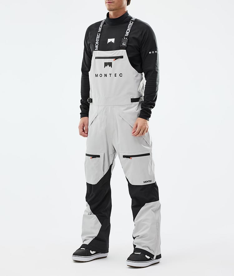 Montec Arch Snowboard Pants Men Light Grey/Black, Image 1 of 6