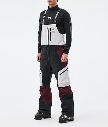 Montec Dozer Ski Pants Men Light Grey/Black/Burgundy
