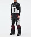Montec Dozer Ski Pants Men Light Grey/Black/Burgundy