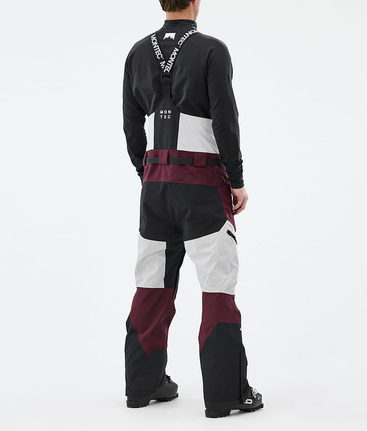 Montec Dozer Ski Pants Men Light Grey/Black/Burgundy, Image 3 of 6