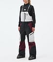 Montec Dozer W Ski Pants Women Light Grey/Black/Burgundy