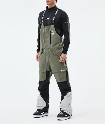 Montec Fawk Pantaloni Snowboard Uomo Greenish/Black/Light Grey