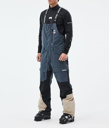 Montec Fawk Lyžařské Kalhoty Pánské Metal Blue/Black/Sand