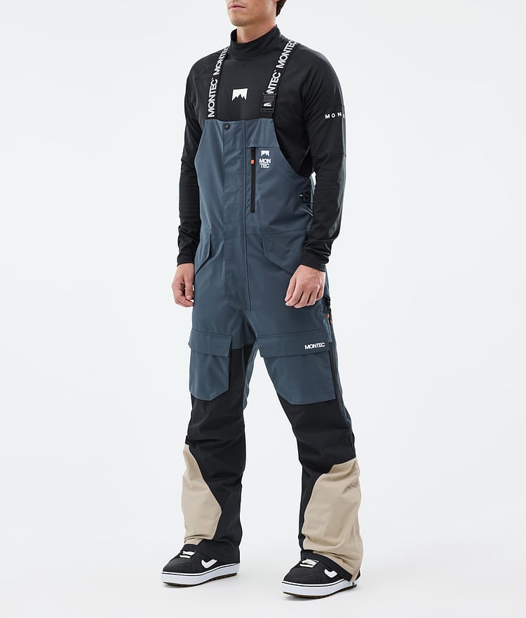 Montec Fawk Snowboard Pants Men Metal Blue/Black/Sand, Image 1 of 6