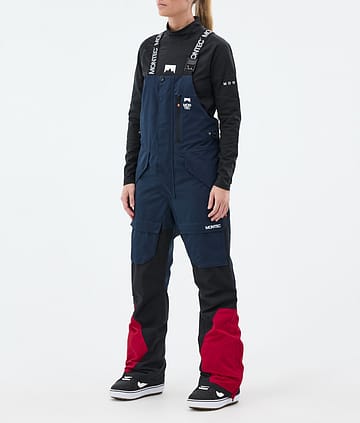 Montec Fawk W Snowboard Pants Women Dark Blue/Black/Deep Red