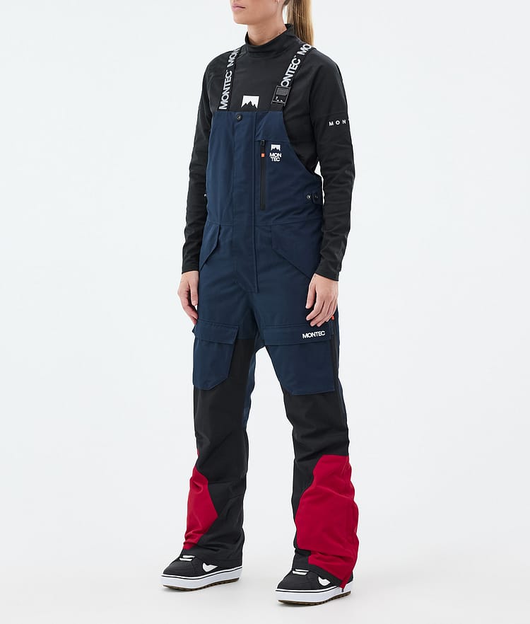 Montec Fawk W Snowboard Pants Women Dark Blue/Black/Deep Red, Image 1 of 6