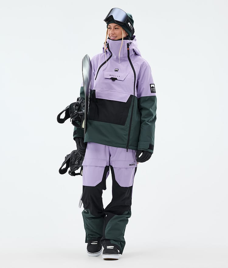 Montec Fawk W Pantaloni Snowboard Donna Faded Violet/Black/Dark Atlantic, Immagine 3 di 8