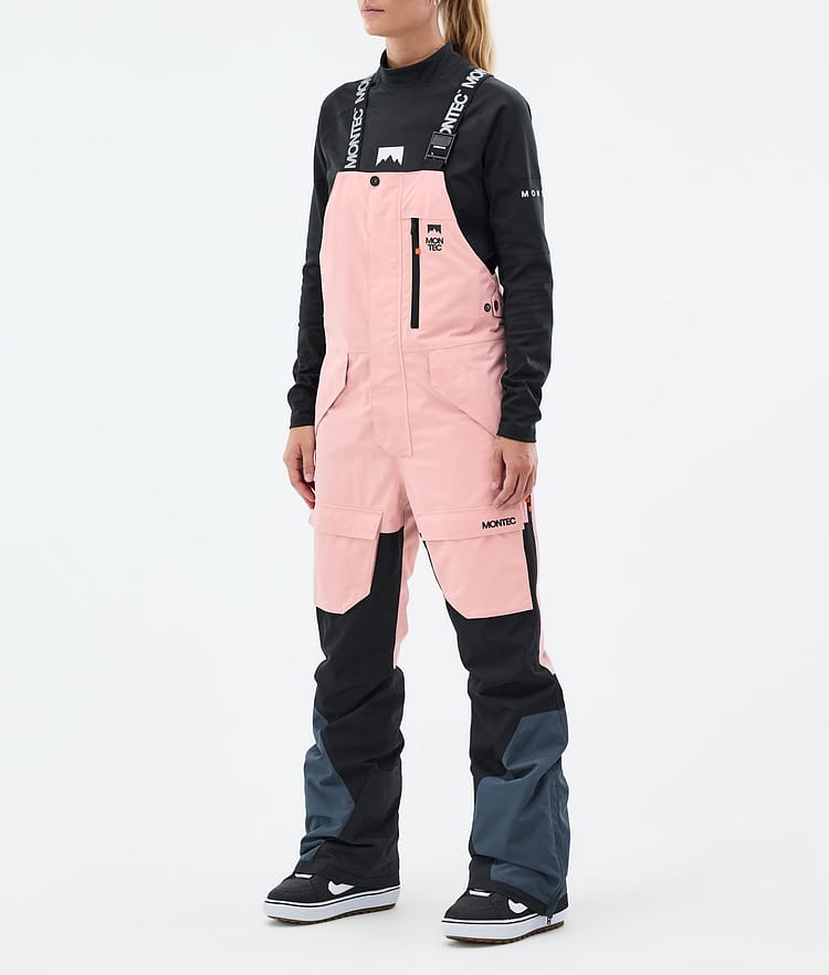 Montec Fawk W Snowboard Pants Women Soft Pink/Black/Metal Blue, Image 1 of 7