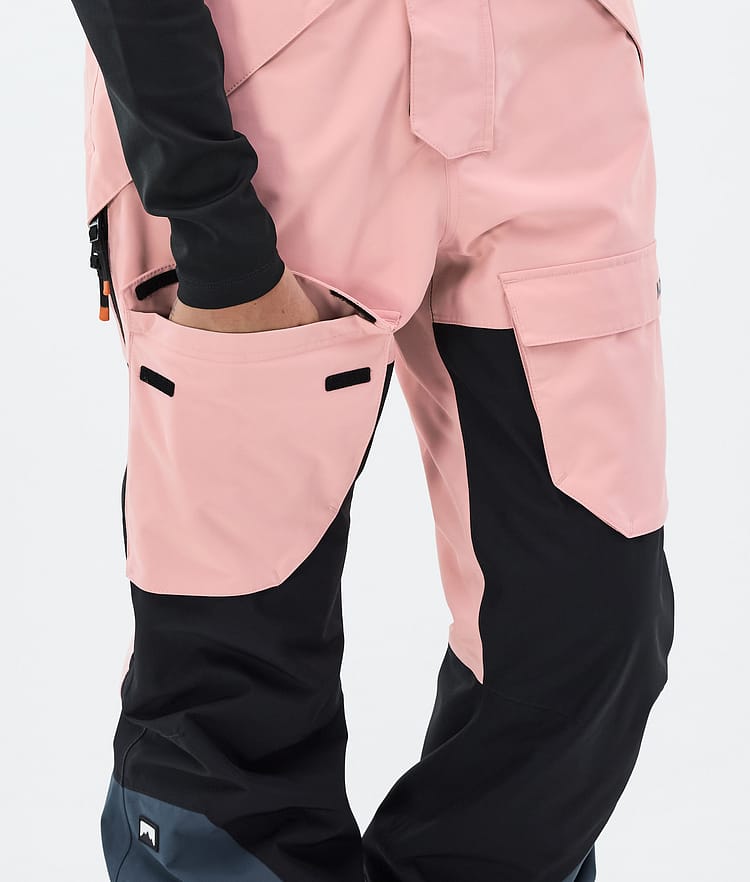 Montec Fawk W Snowboard Pants Women Soft Pink/Black/Metal Blue, Image 7 of 7