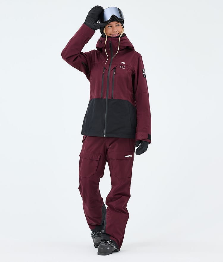 Montec Kirin W Pantalon de Ski Femme Burgundy, Image 2 of 6