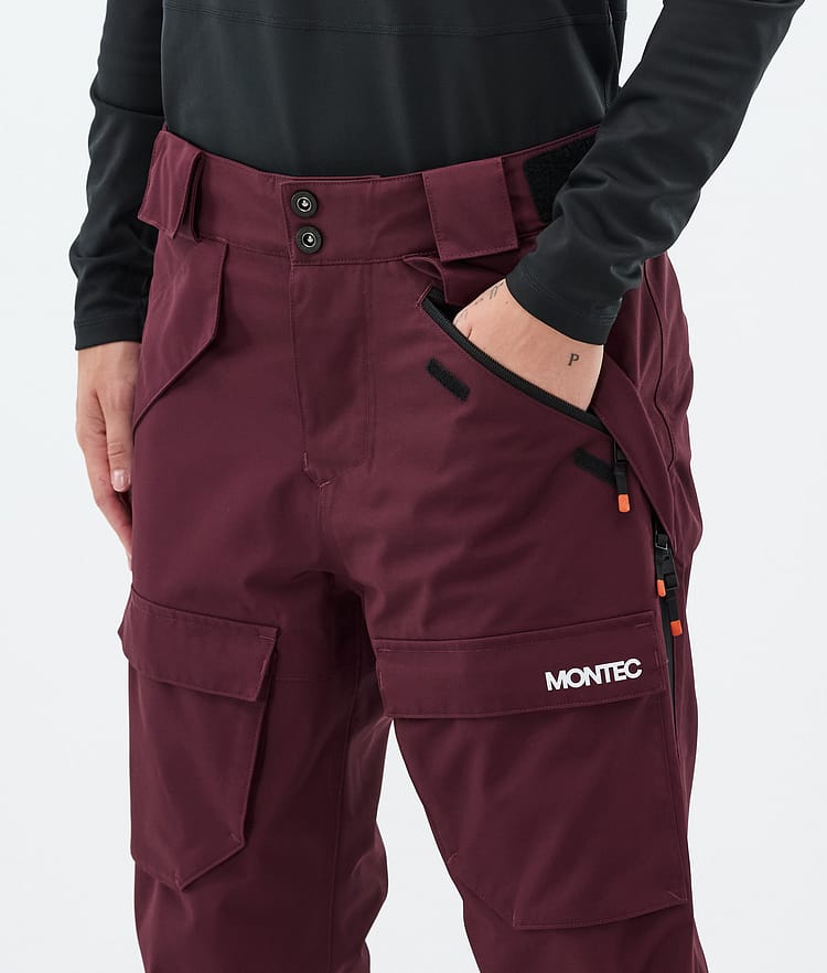 Montec Kirin W Snowboard Pants Women Burgundy, Image 4 of 5