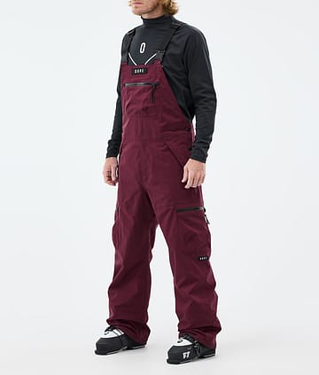 Dope Vertex Lyžařské Kalhoty Pánské Burgundy