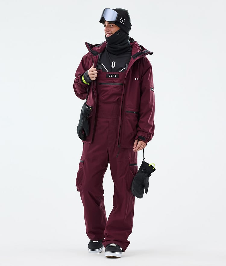 Dope Vertex Snowboard Pants Men Burgundy, Image 2 of 7