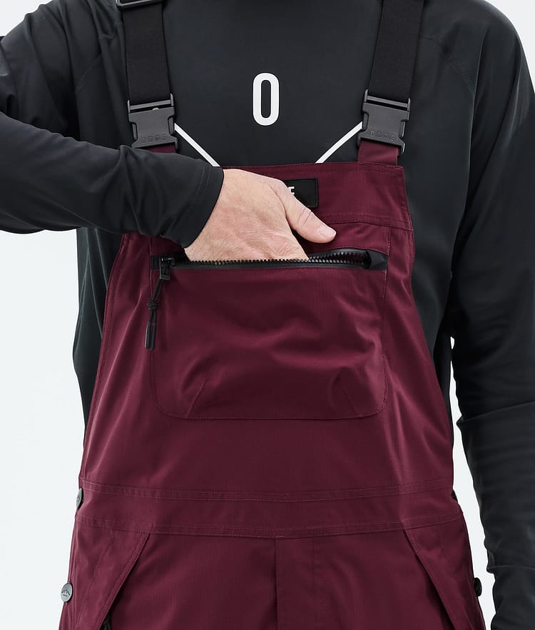 Dope Vertex Snowboard Pants Men Burgundy, Image 6 of 7