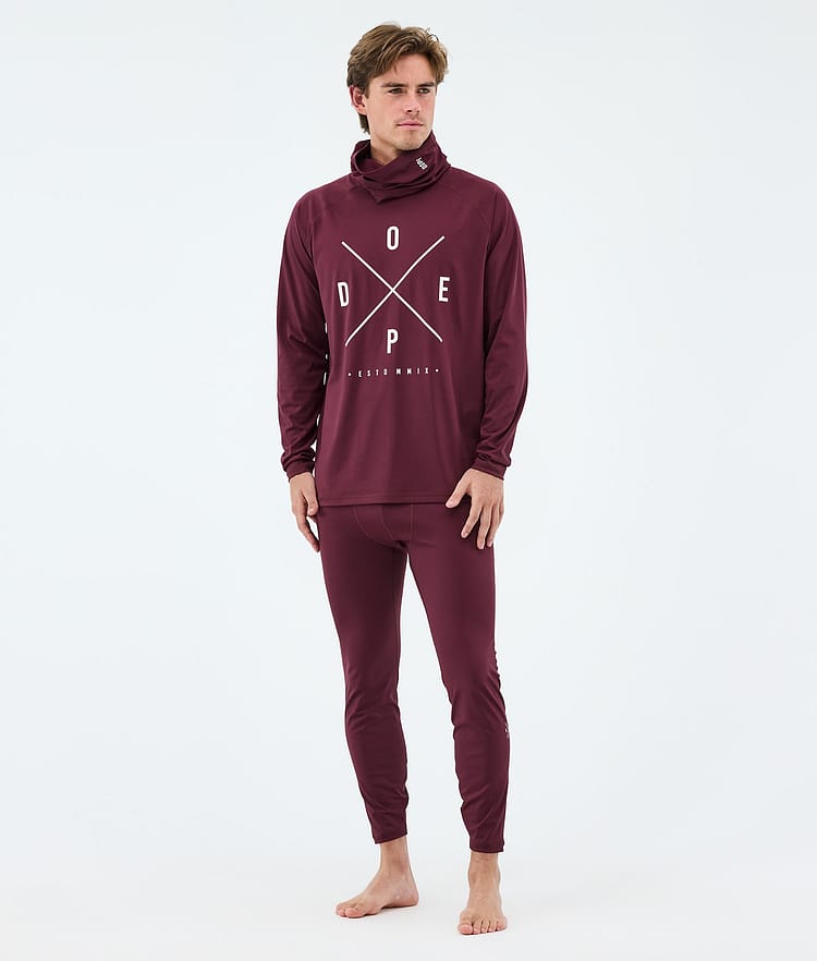 Dope Snuggle Pantaloni Termici Uomo 2X-Up Burgundy, Image 3 of 7