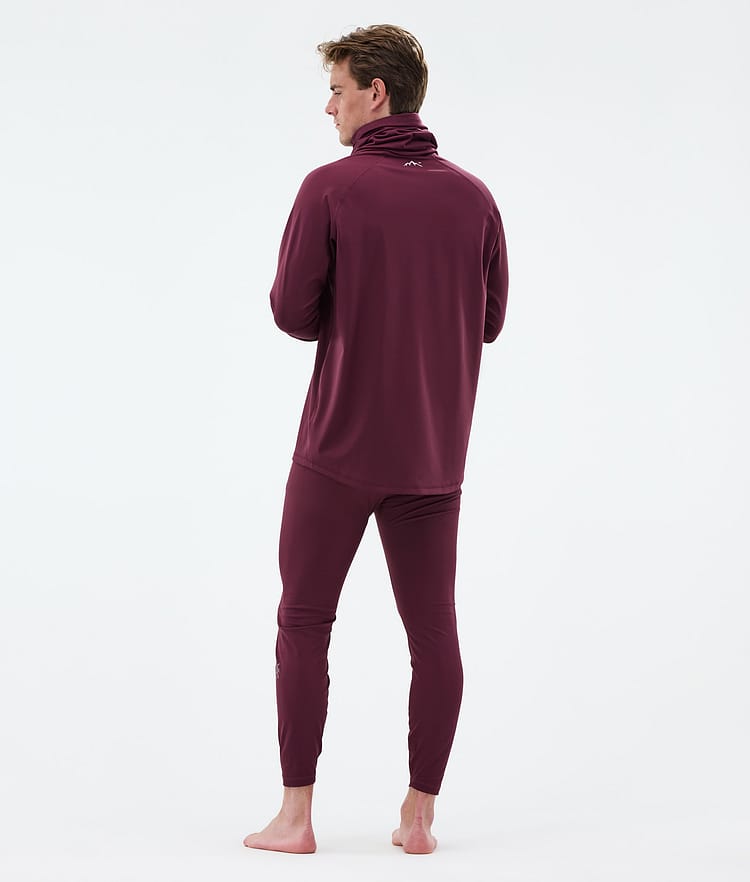 Dope Snuggle Pantalon thermique Homme 2X-Up Burgundy, Image 4 sur 7