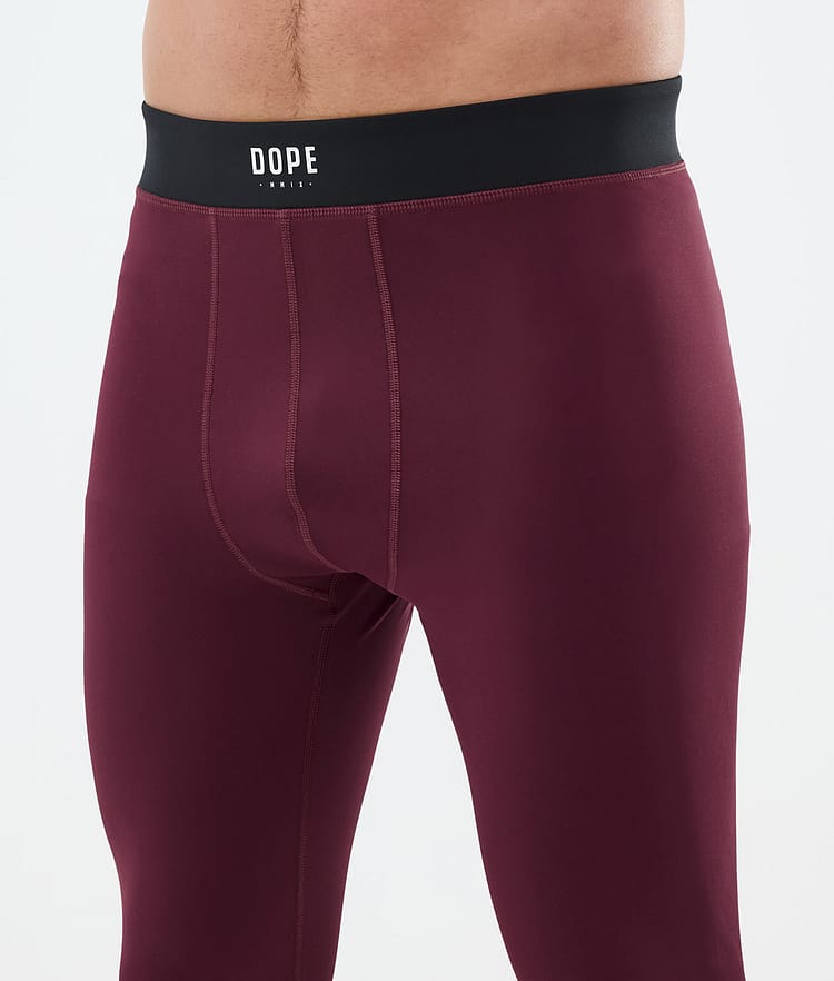 Dope Snuggle Pantalon thermique Homme 2X-Up Burgundy, Image 5 sur 7