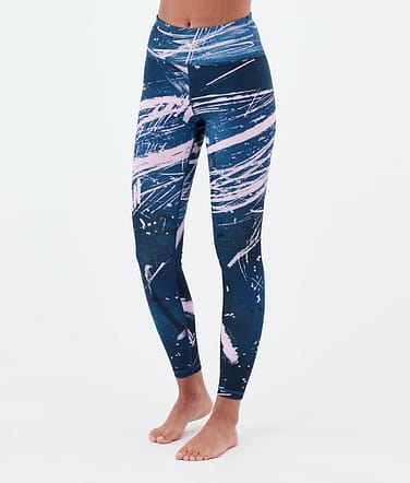 Dope Snuggle W Pantalon thermique Femme 2X-Up Carvings Pink