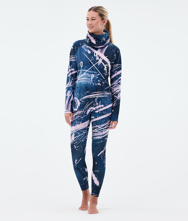 Dope Snuggle W Base Layer Pant Women 2X-Up Carvings Pink, Image 3 of 7