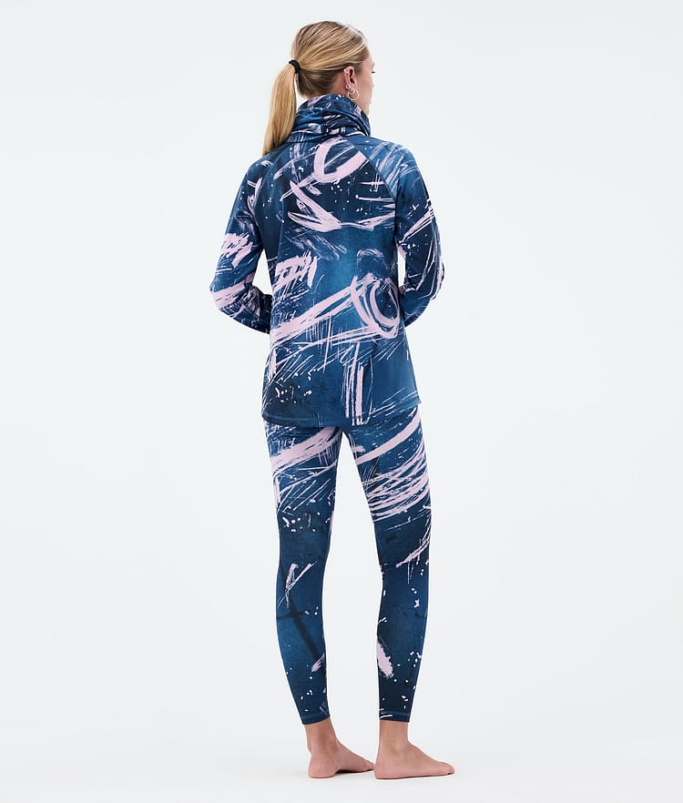 Dope Snuggle W Baselayer tights Dame 2X-Up Carvings Pink, Billede 4 af 7