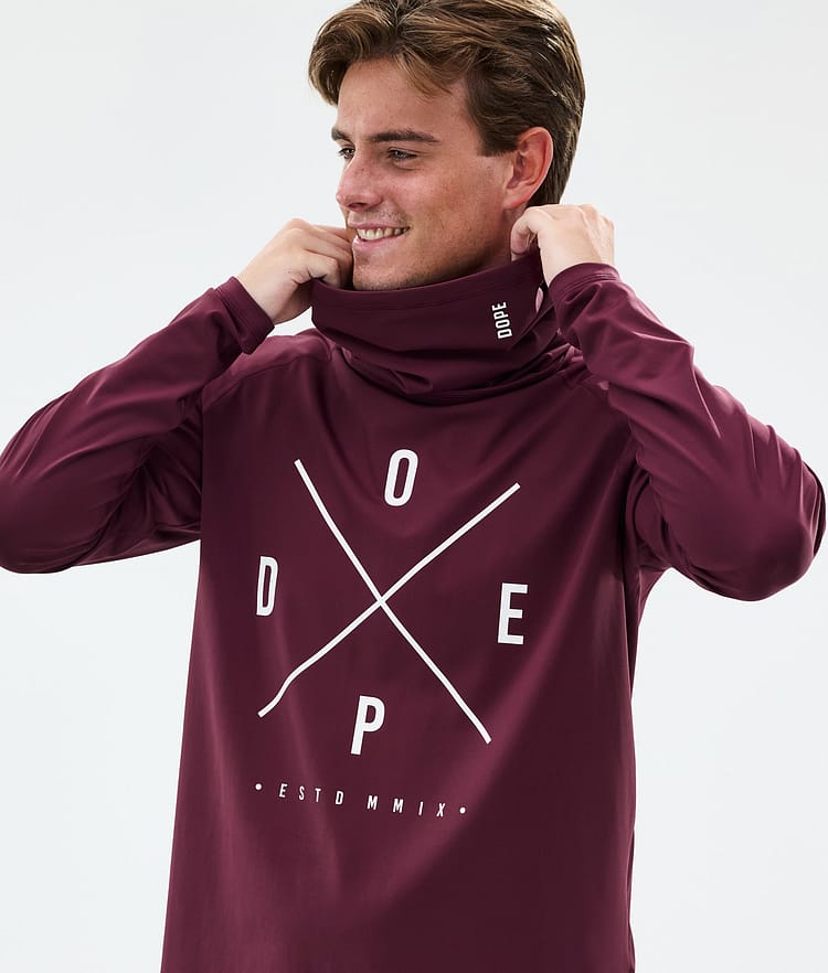 Dope Snuggle Base Layer Top Men 2X-Up Burgundy, Image 2 of 7