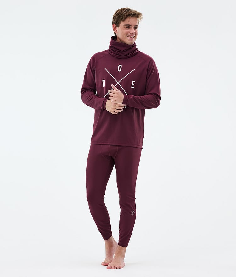 Dope Snuggle Baselayer top Herre 2X-Up Burgundy, Billede 3 af 7