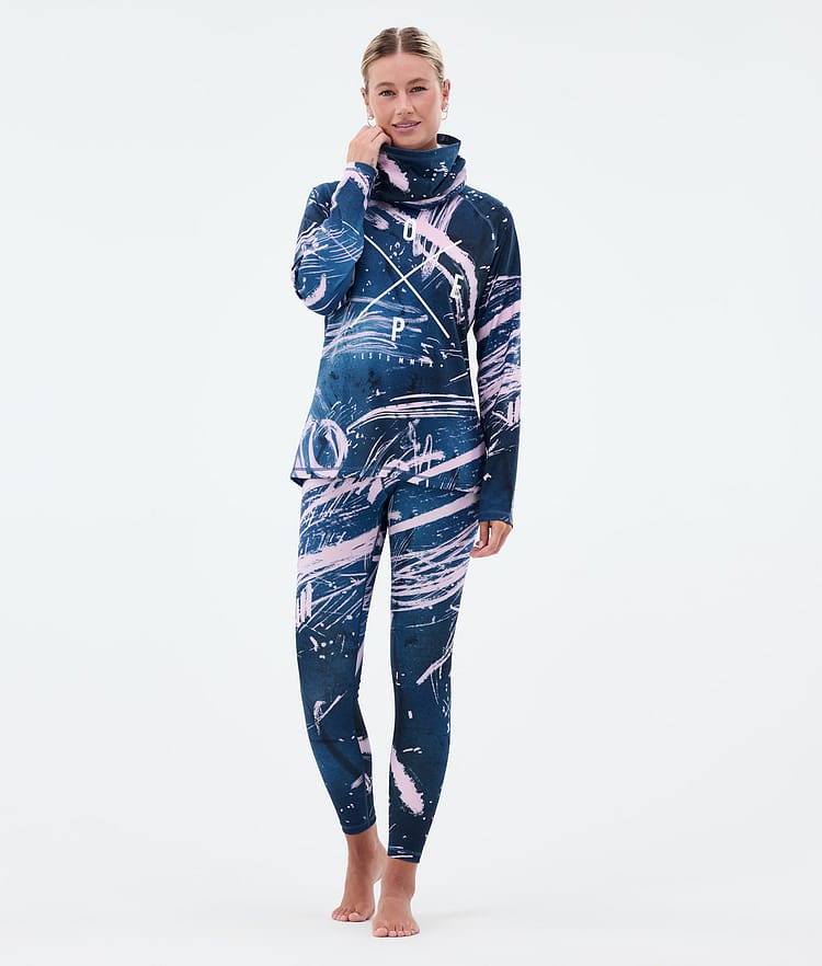 Dope Snuggle W Baselayer top Dame 2X-Up Carvings Pink, Billede 3 af 7