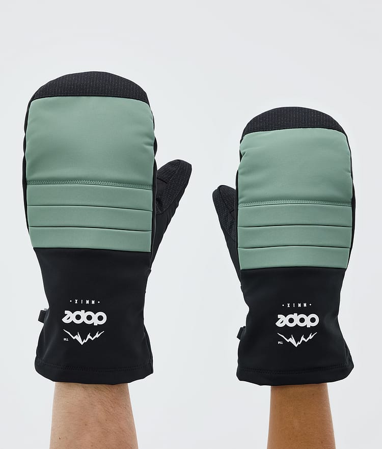Dope Ace Snow Mittens Faded Green, Image 1 of 4