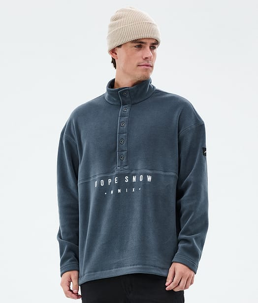 Dope Comfy Fleece Sweater Men Metal Blue
