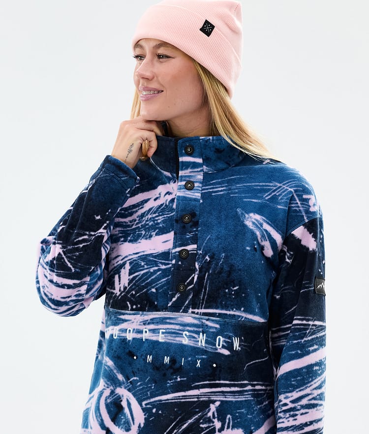 Dope Comfy W Fleece Sweater Women Carvings Pink, Image 2 of 6