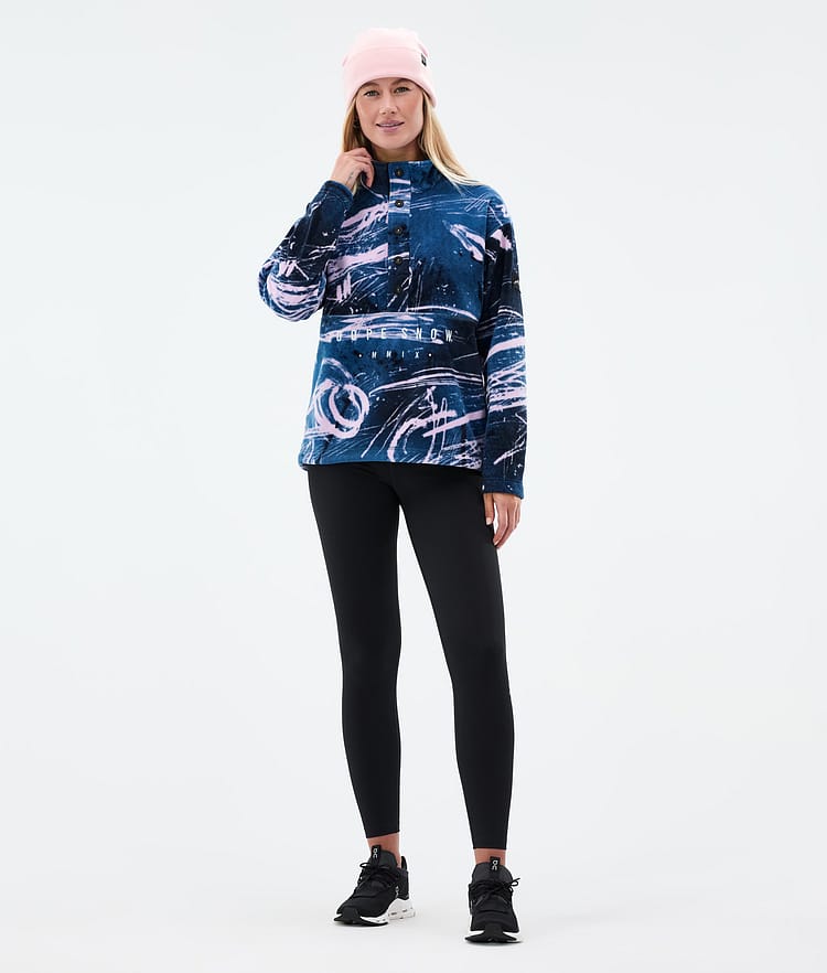 Dope Comfy W Fleece Sweater Women Carvings Pink, Image 3 of 6
