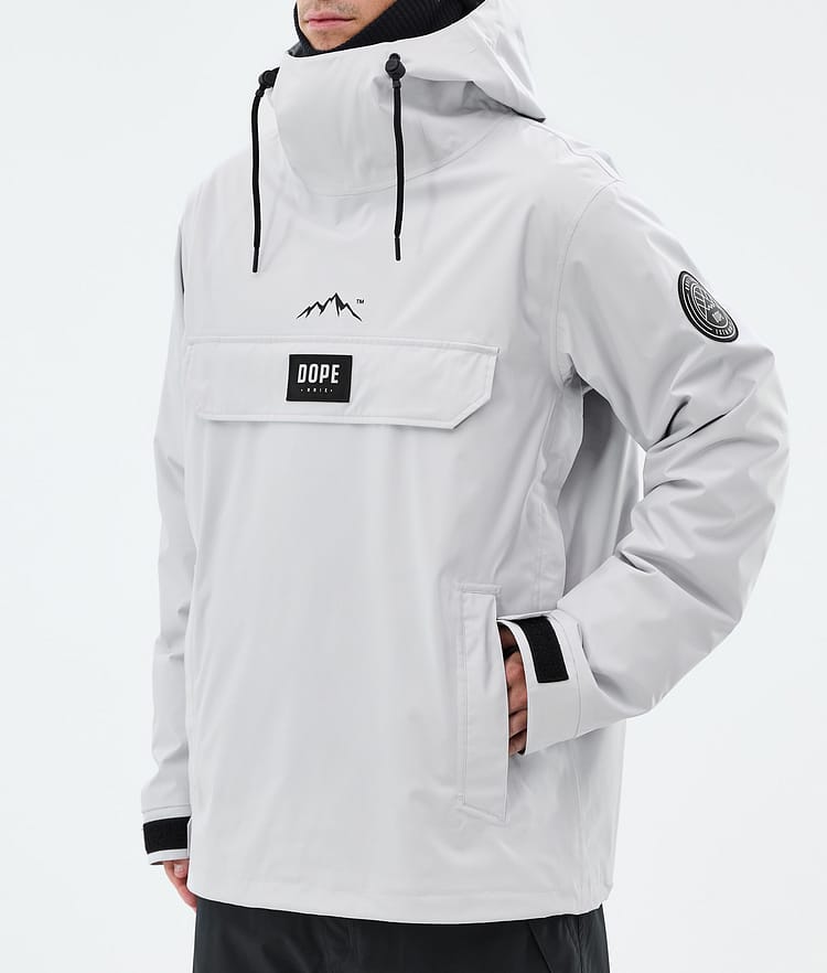 Dope Blizzard Kurtka Snowboardowa Mężczyźni Light Grey, Zdjęcie 7 z 8