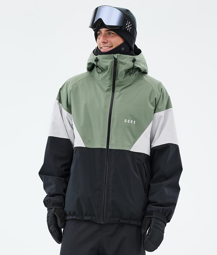 Dope Spartan Ski Jacket Men Sport Moss Green/Light Grey/Black, Image 1 of 8
