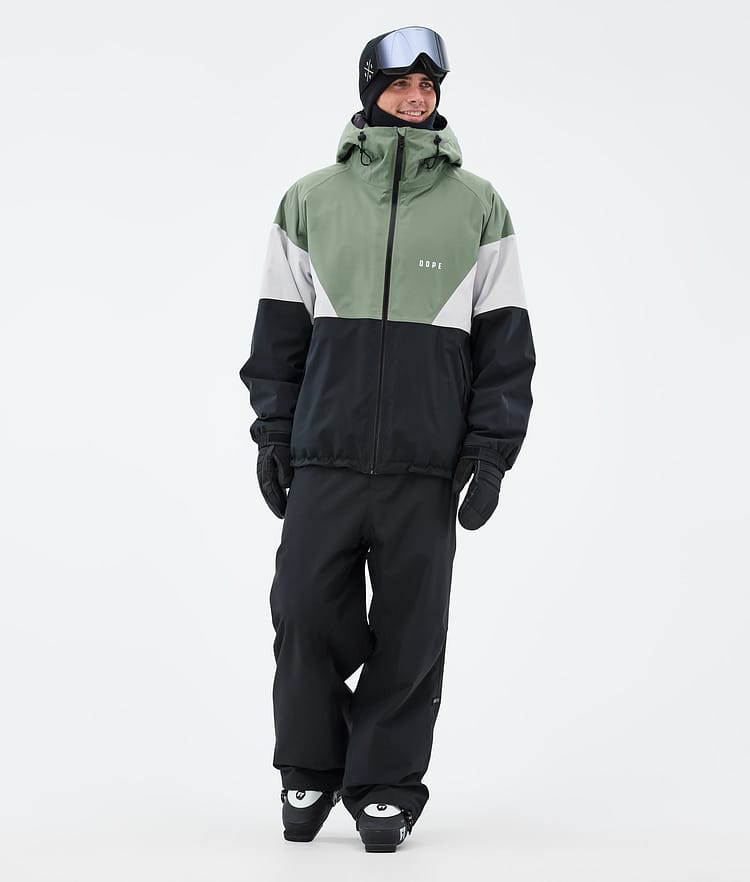 Dope Spartan Ski Jacket Men Sport Moss Green/Light Grey/Black, Image 2 of 8