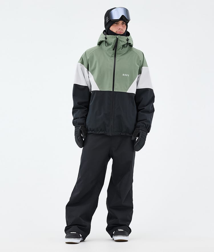 Dope Spartan Snowboard Jacket Men Sport Moss Green/Light Grey/Black, Image 2 of 8