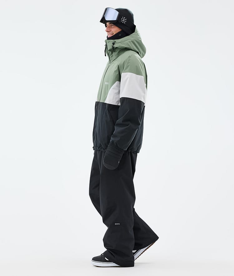 Dope Spartan Snowboard Jacket Men Sport Moss Green/Light Grey/Black, Image 3 of 8