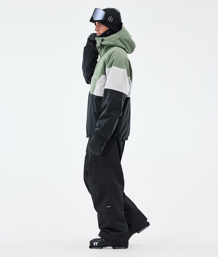 Dope Spartan Ski Jacket Men Sport Moss Green/Light Grey/Black, Image 3 of 8