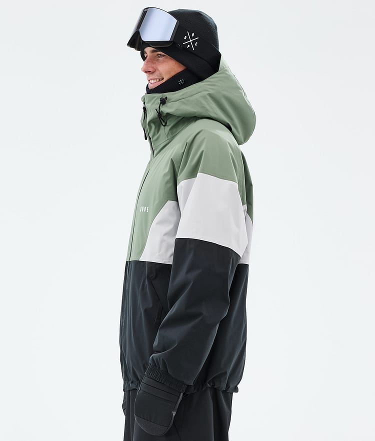 Dope Spartan Ski Jacket Men Sport Moss Green/Light Grey/Black, Image 5 of 8