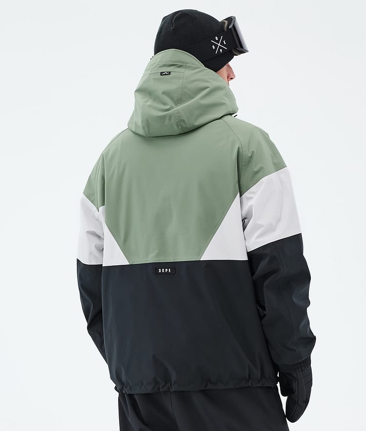Dope Spartan Ski Jacket Men Sport Moss Green/Light Grey/Black, Image 6 of 8