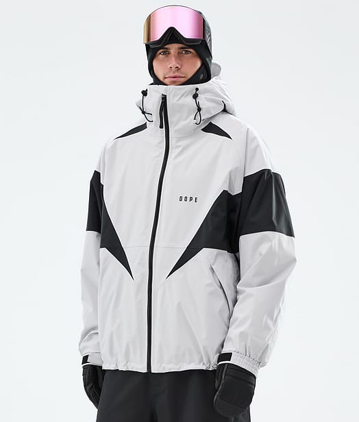Dope Spartan Ski jas Heren Spike Light Grey/Black