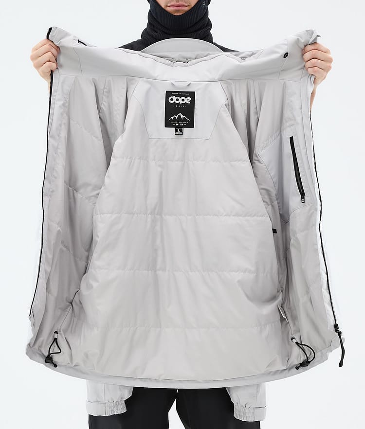 Dope Spartan Veste Snowboard Homme Spike Light Grey/Black, Image 8 sur 8